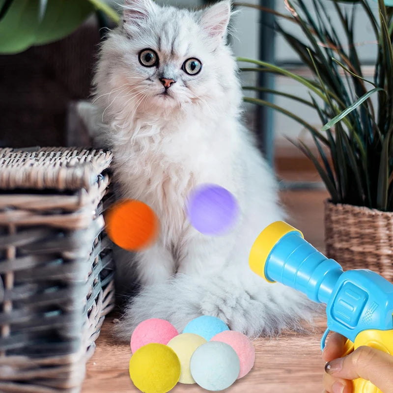 Katzenspielzeug Ballpistole