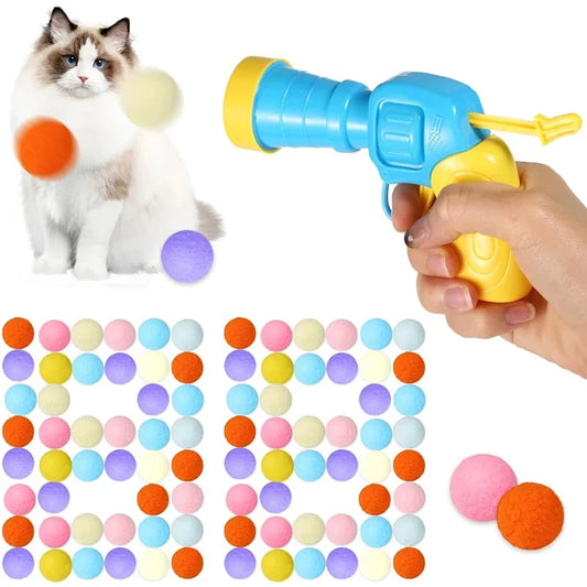 Katzenspielzeug Ballpistole