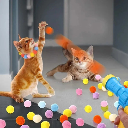Katzenspielzeug Ballpistole