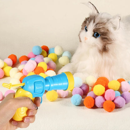 Katzenspielzeug Ballpistole