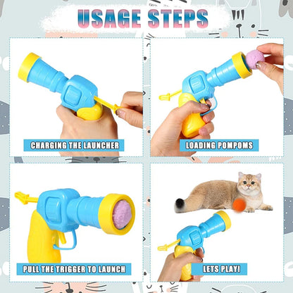 Katzenspielzeug Ballpistole
